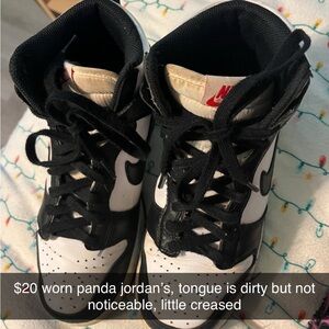 Kids Black and White Nike Shoes